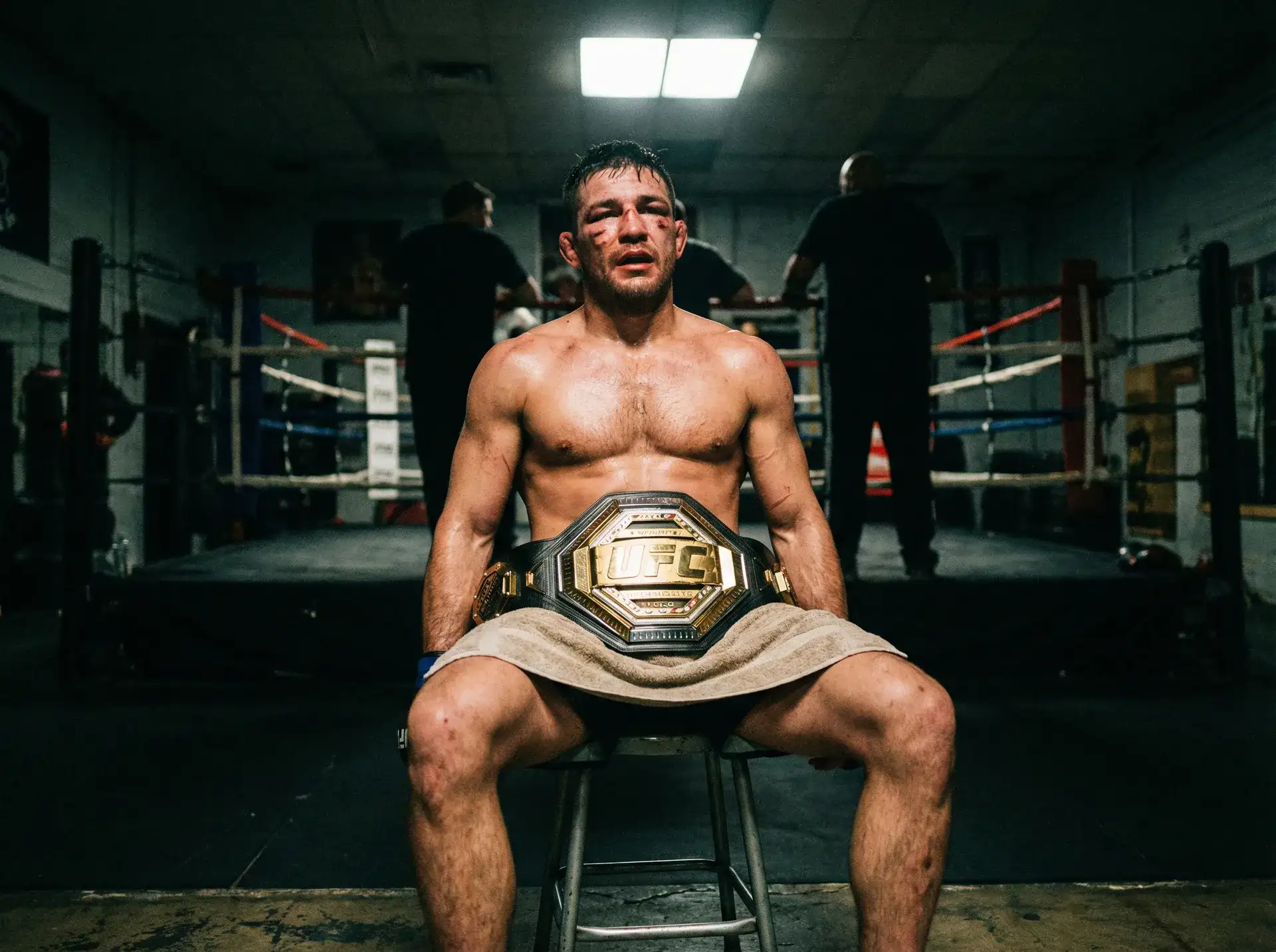 51暗网 中量级冠军铁血战士坐拥金腰带